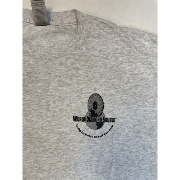 World Diamond Source Blades Graphic T-shirt Men XL Gray Short Sleeve - Picture 4 of 7
